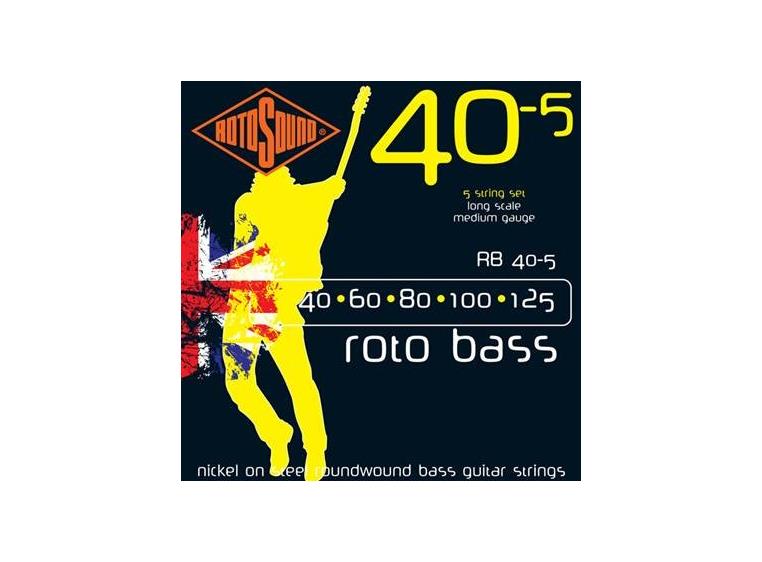 Rotosound RB40-5  Roto Bass, 5-strengs (040-125)